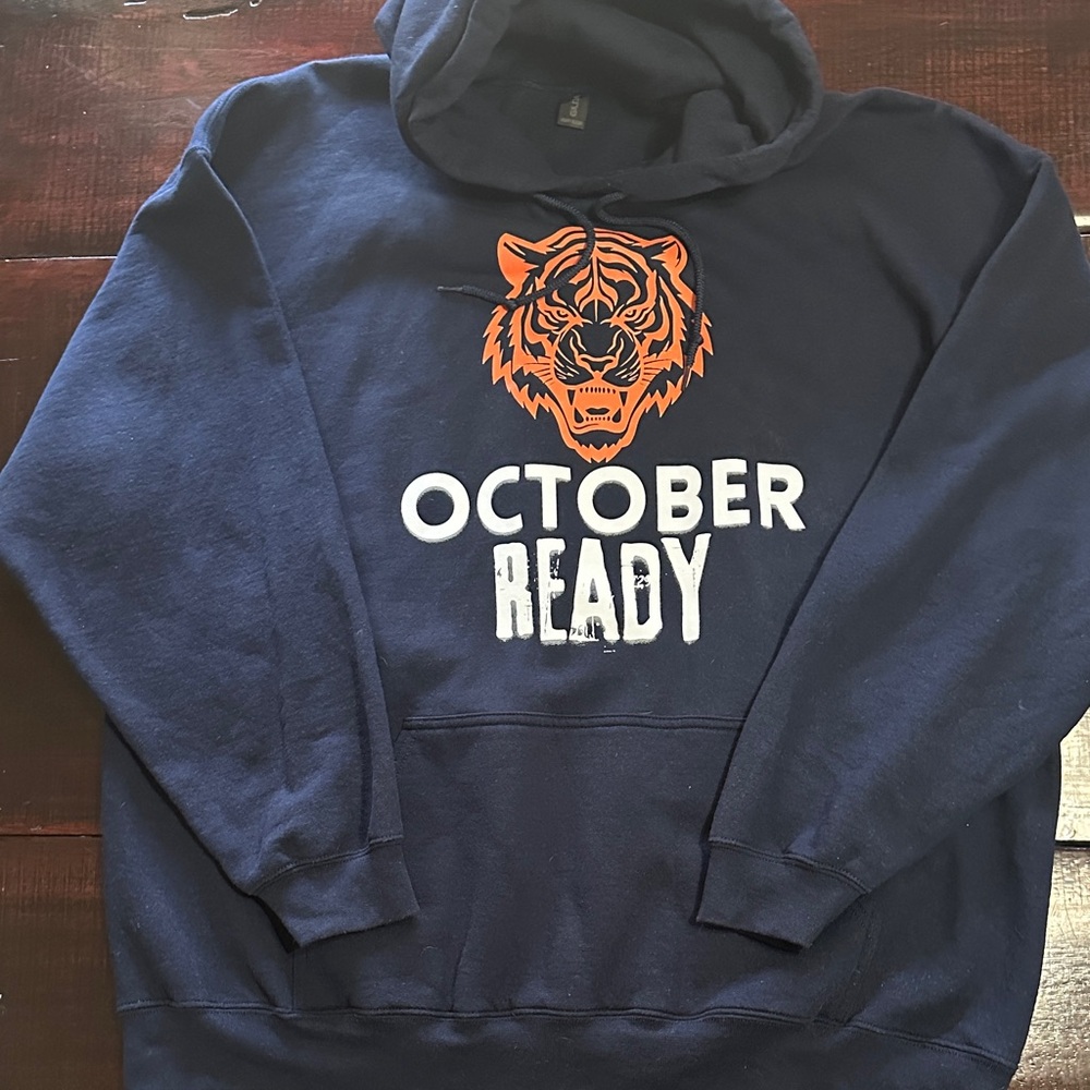 Men's Navy 'October Ready' Detroit Tigers Hoodie